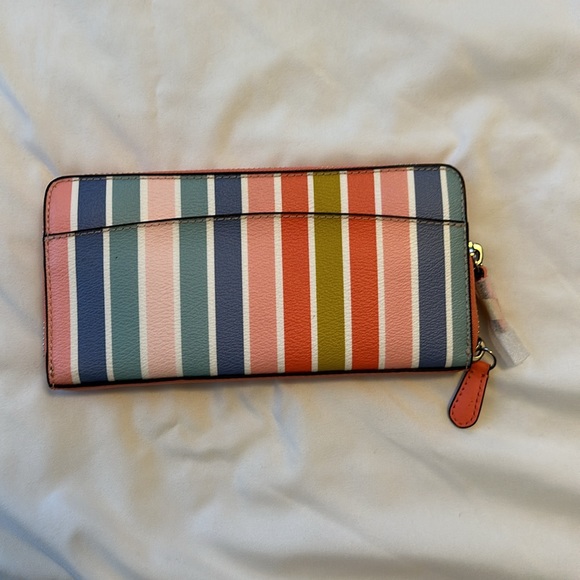 Multi-color, striped, Coach wallet - Picture 2 of 5